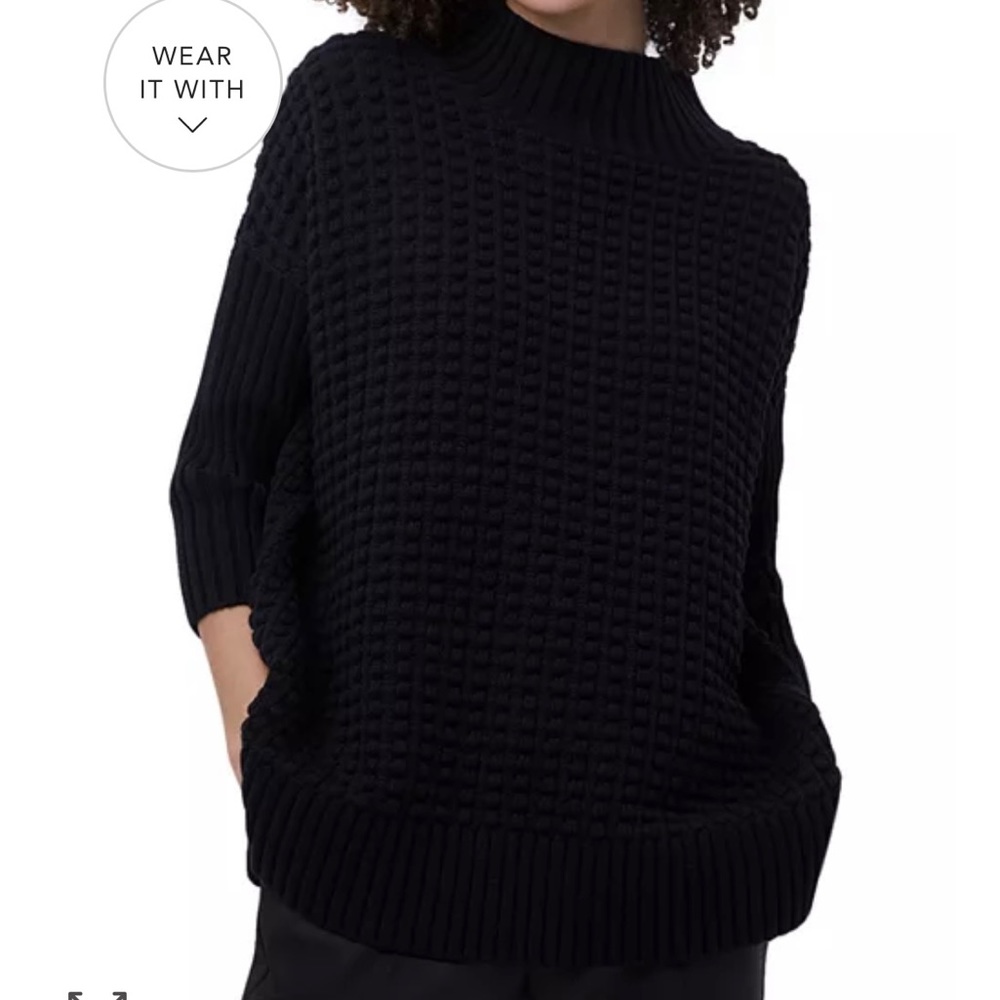 Mozart popcorn sweater-3/4 length sleeve